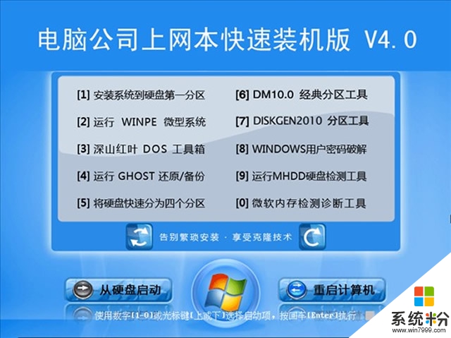 电脑公司 GHOST XP 上网本快速装机版 V4.0