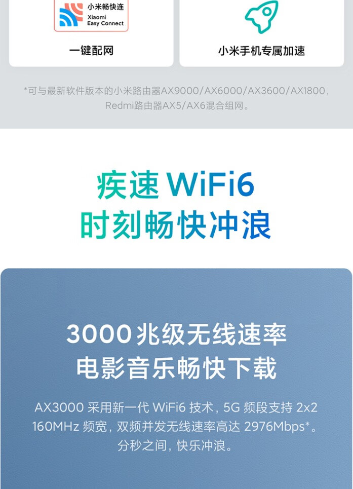 小米路由器ax3000-小米路由器 AX3000：解决网速慢的神器，外观简约设置简单，速度快覆盖广智